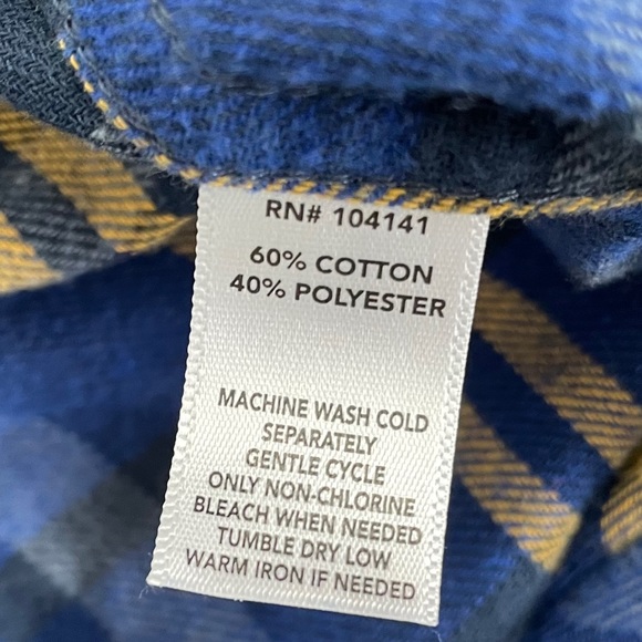 Field & Stream Plaid Flannel Long Sleeve Shirt - Picture 6 of 7